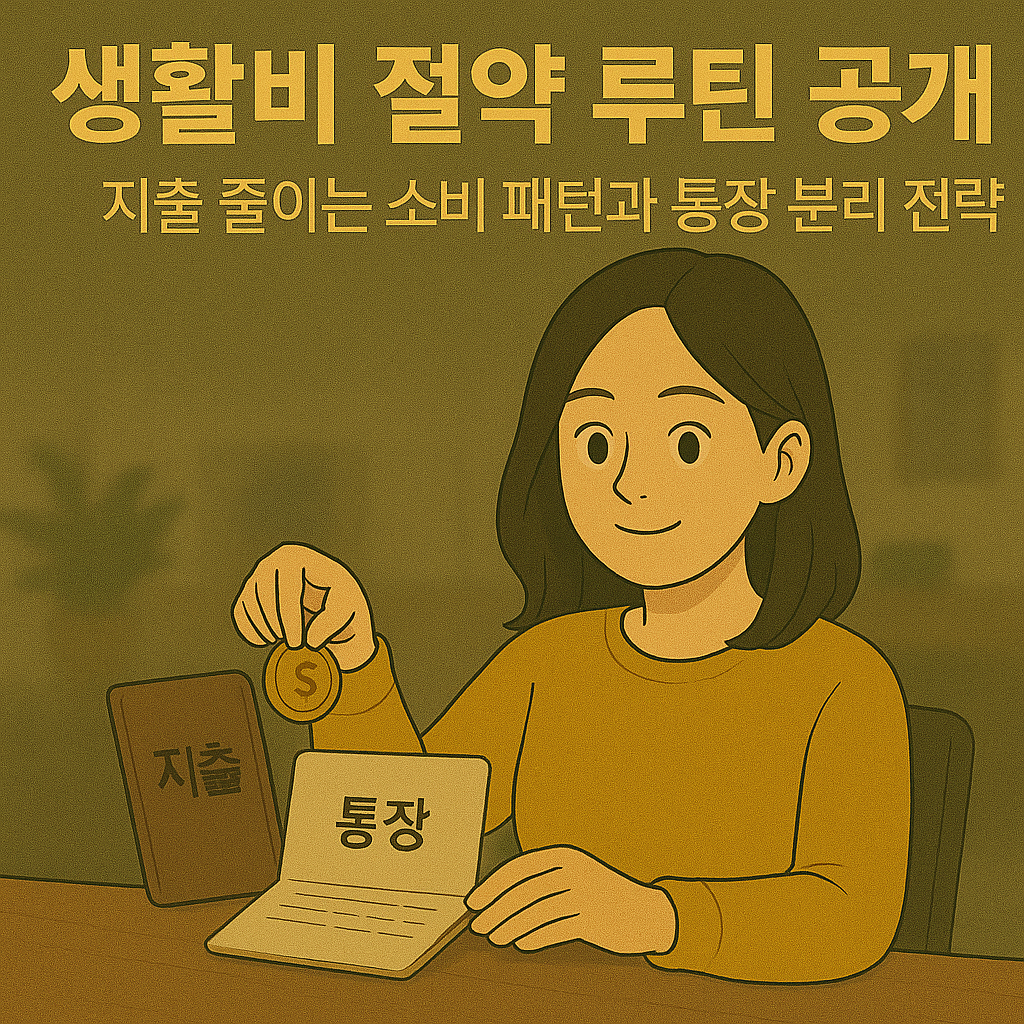 생활비 절약 루틴 공개｜지출 줄이는 소비 패턴과 통장 분리 전략