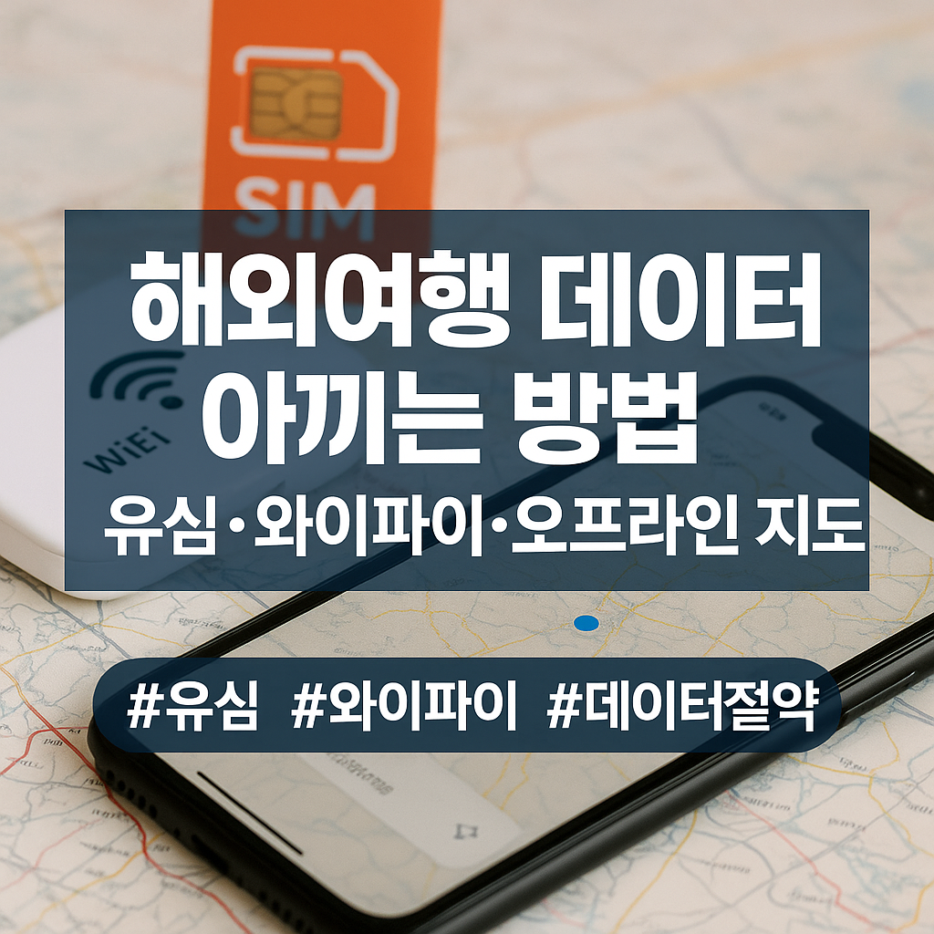 해외여행 데이터 아끼는 방법 – 유심·와이파이·오프라인 지도 제대로 활용하기