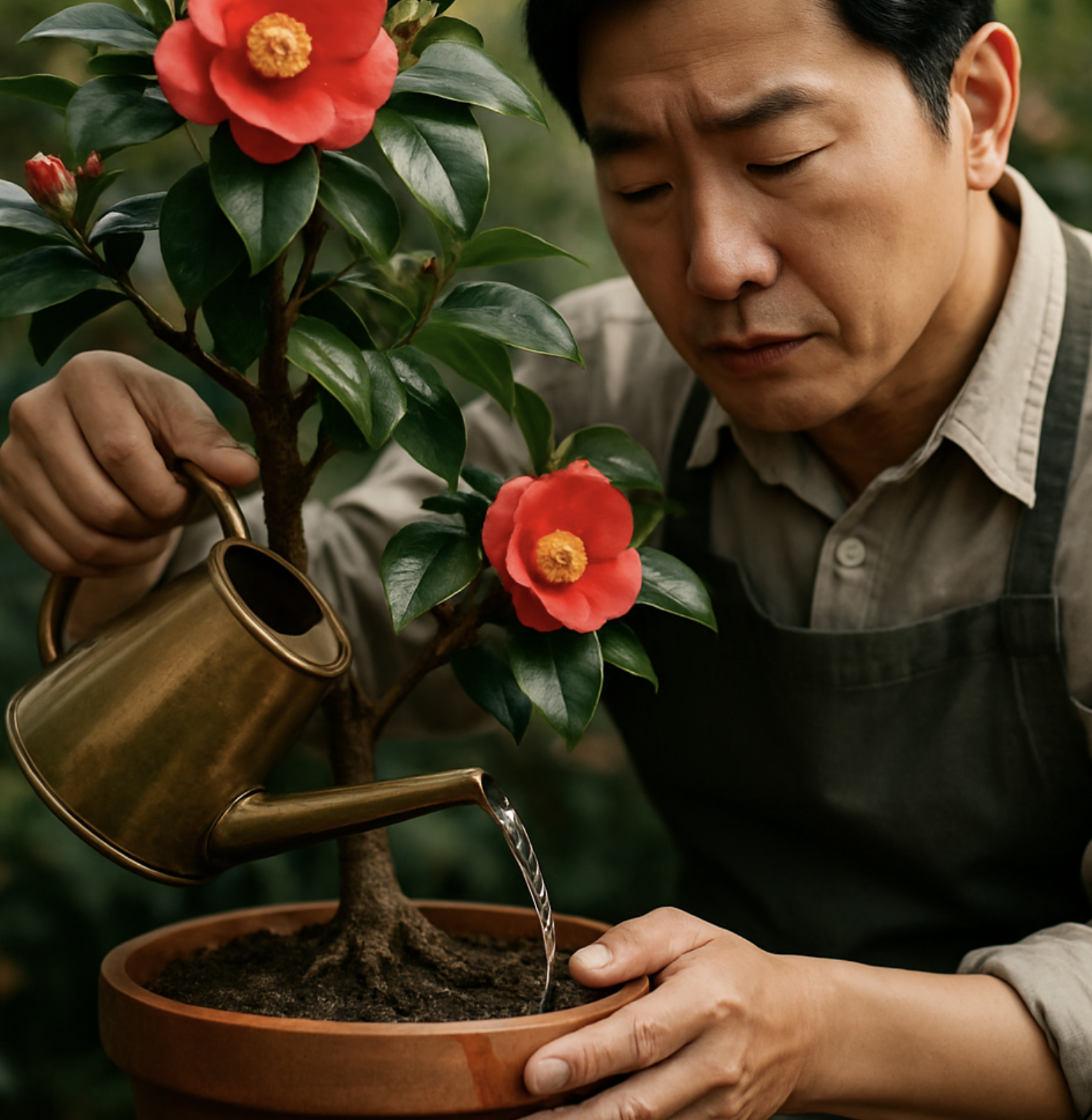 가장 큰 숙제, 꽃봉오리 지키는 물주기