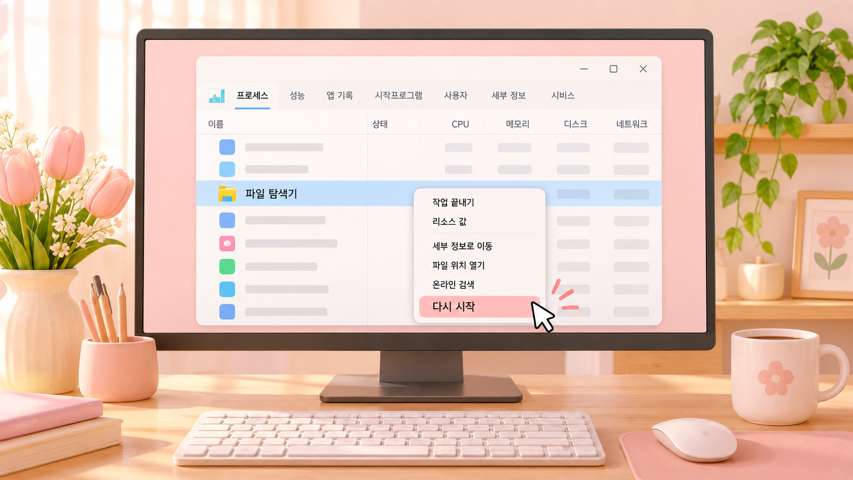 Windows Explorer 다시 시작하기