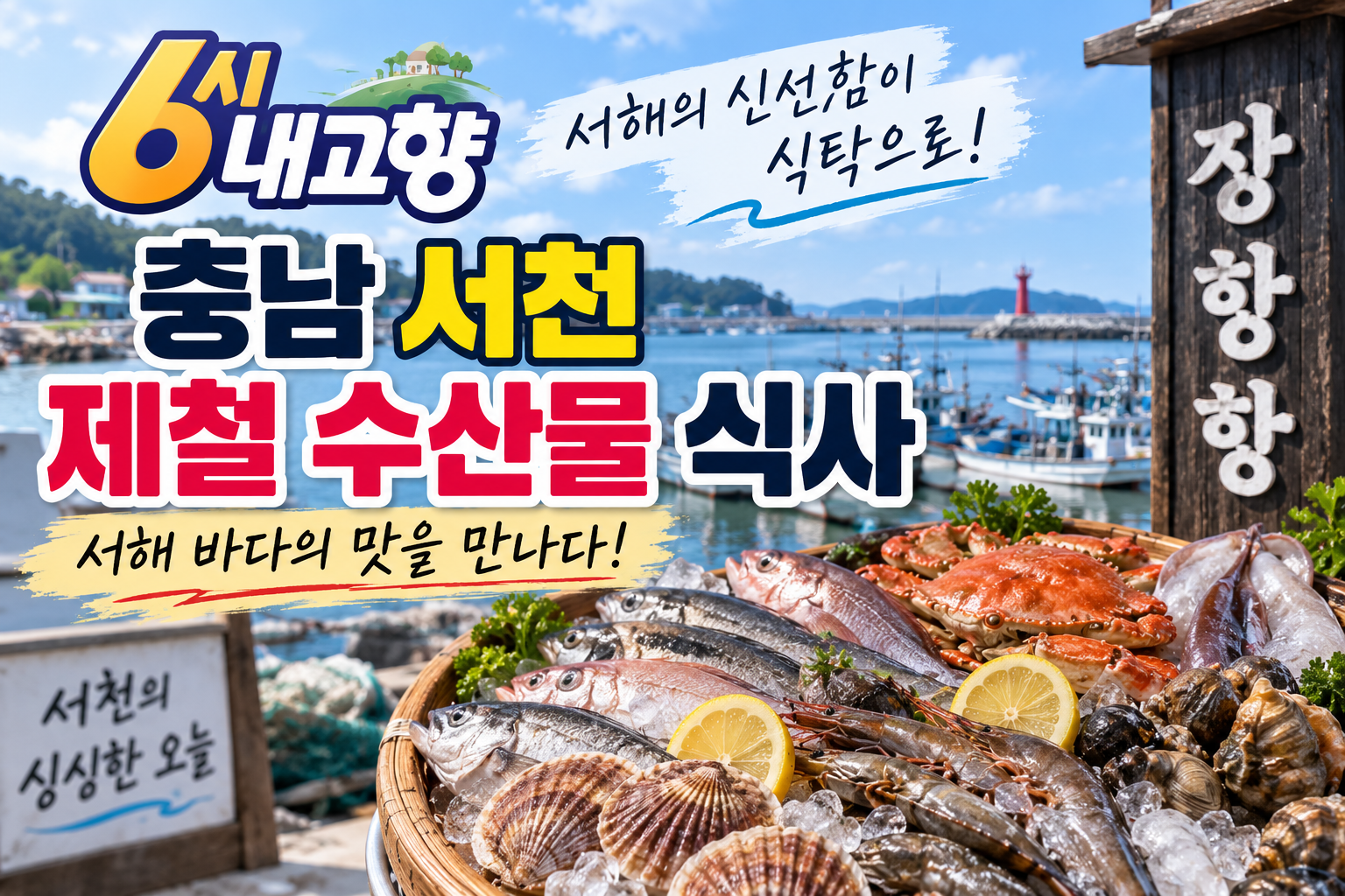 6시내고향 서천 제철 수산물