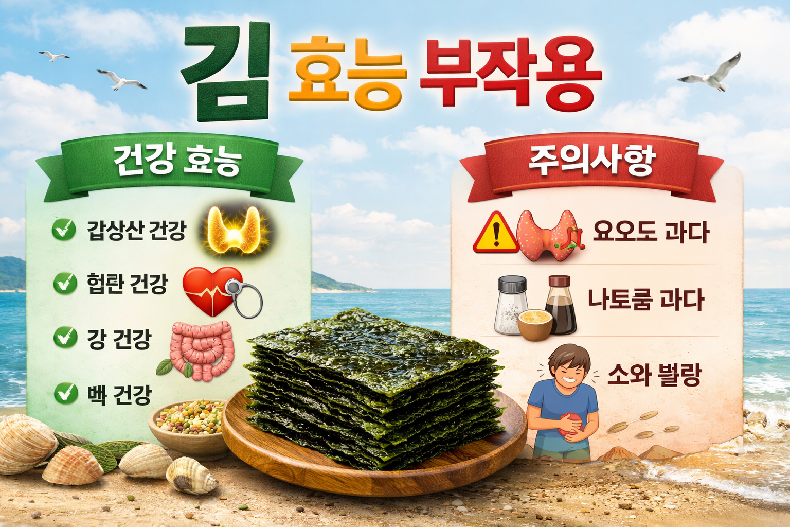 김 효능 부작용 알아보기