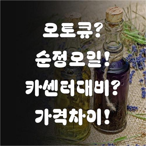 오토큐 순정 엔진오일 가격과 일반 카..