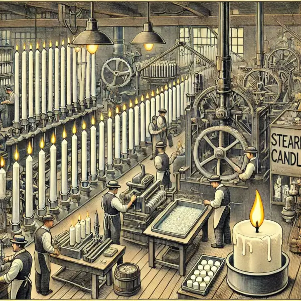 양초의역사-근대와산업혁명