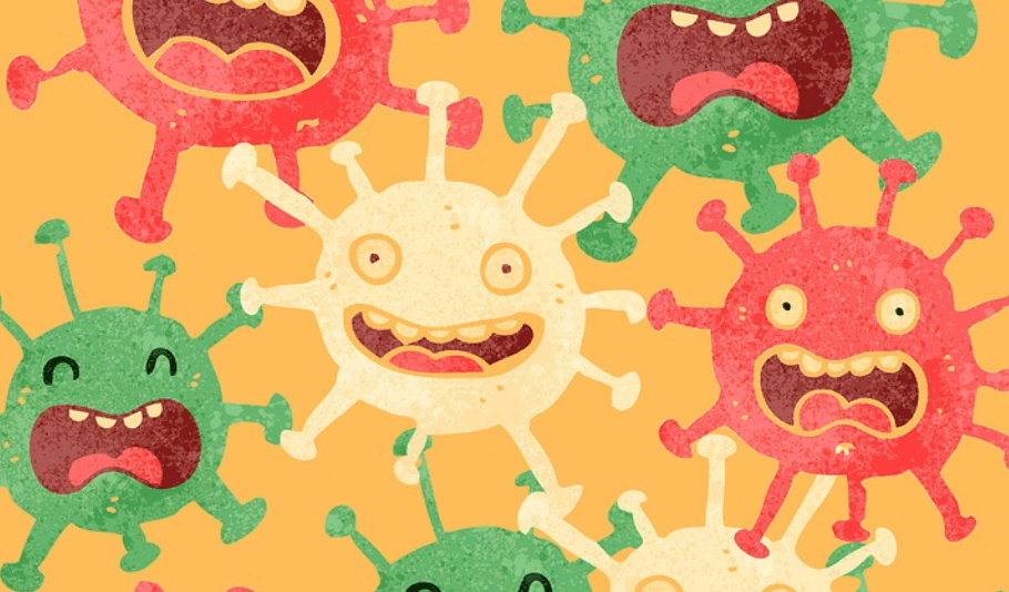 박테리아를 그린 삽화