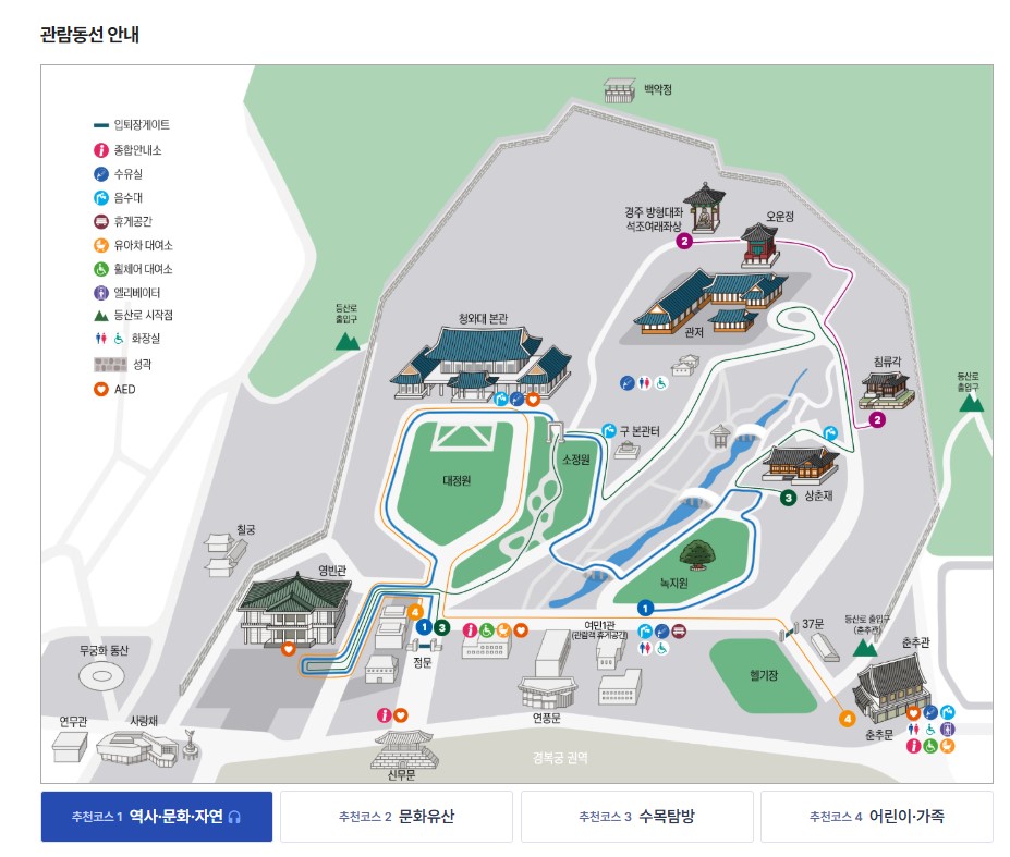 관람동선안내 지도