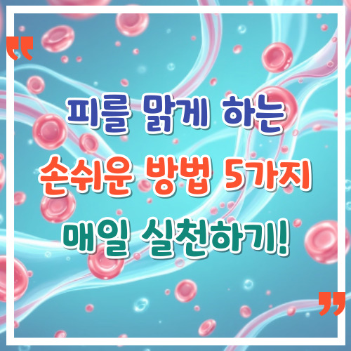 피를-맑게-하는-손쉬운-방법-5가지-매일-실천하기