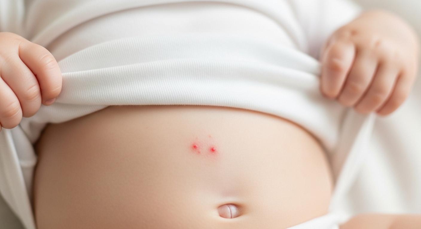 아기 피부 붉은 반점