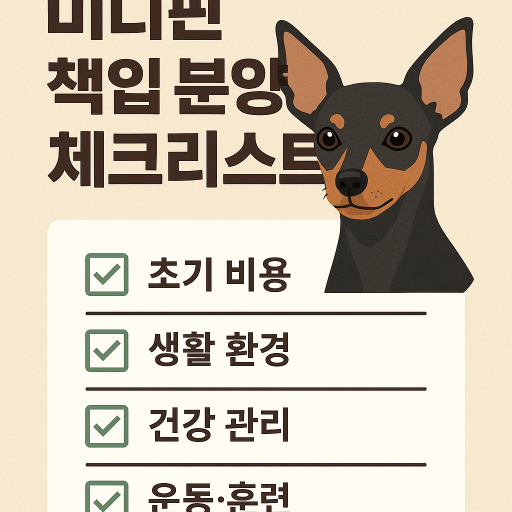 미니핀 책임 분양 체크리스트