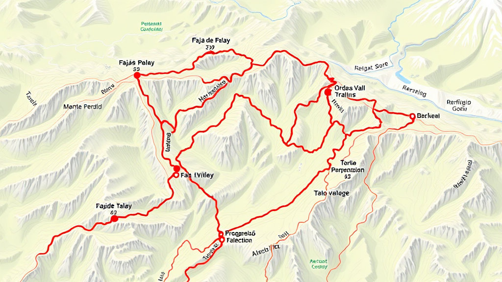 트레킹 코스 지도