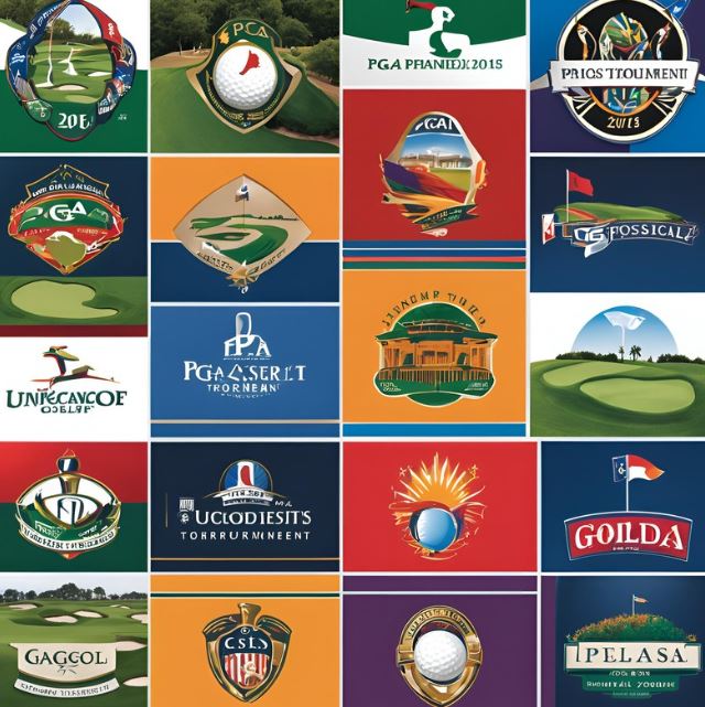 PGA 메이저 대회 로고들