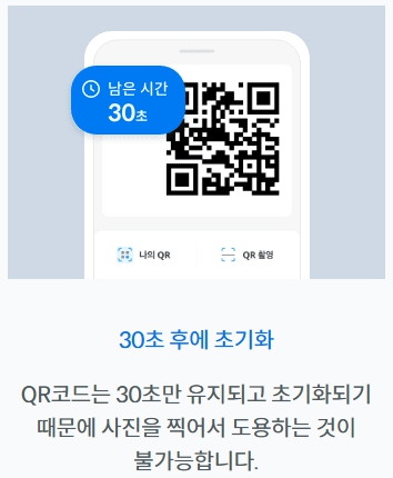 모바일 주민등록증 QR코드 화면
