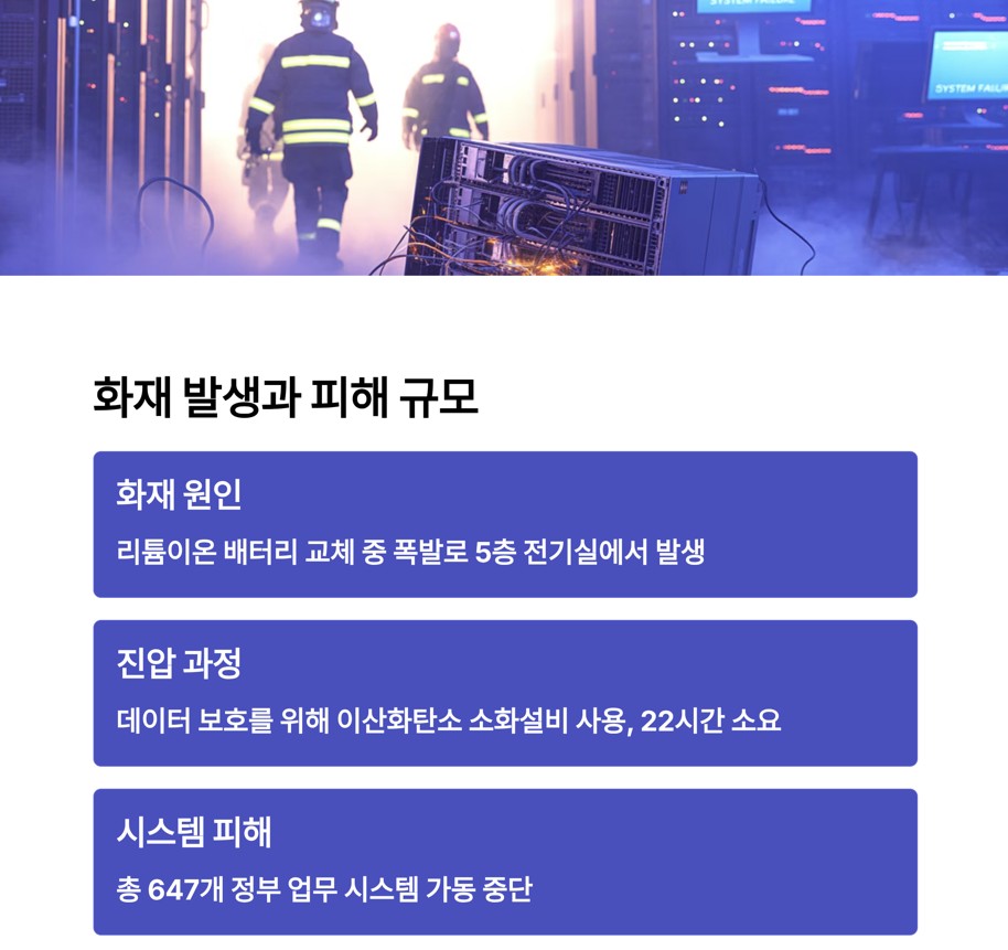 화재 발생 원인과 광범위한 피해 규모
