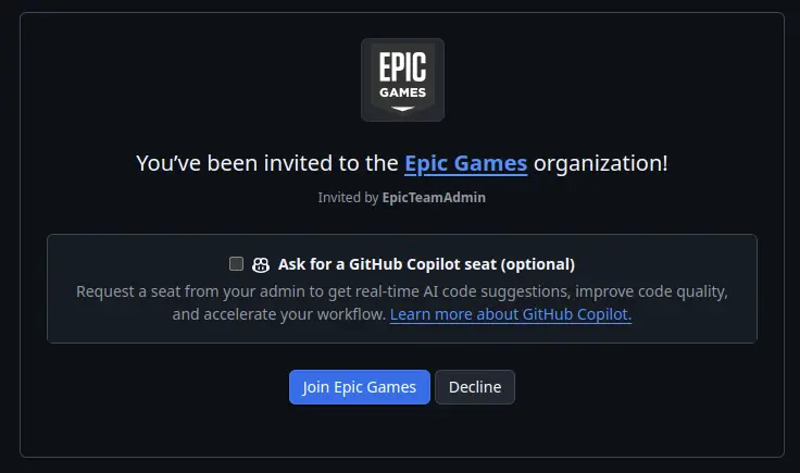 epic games organization
