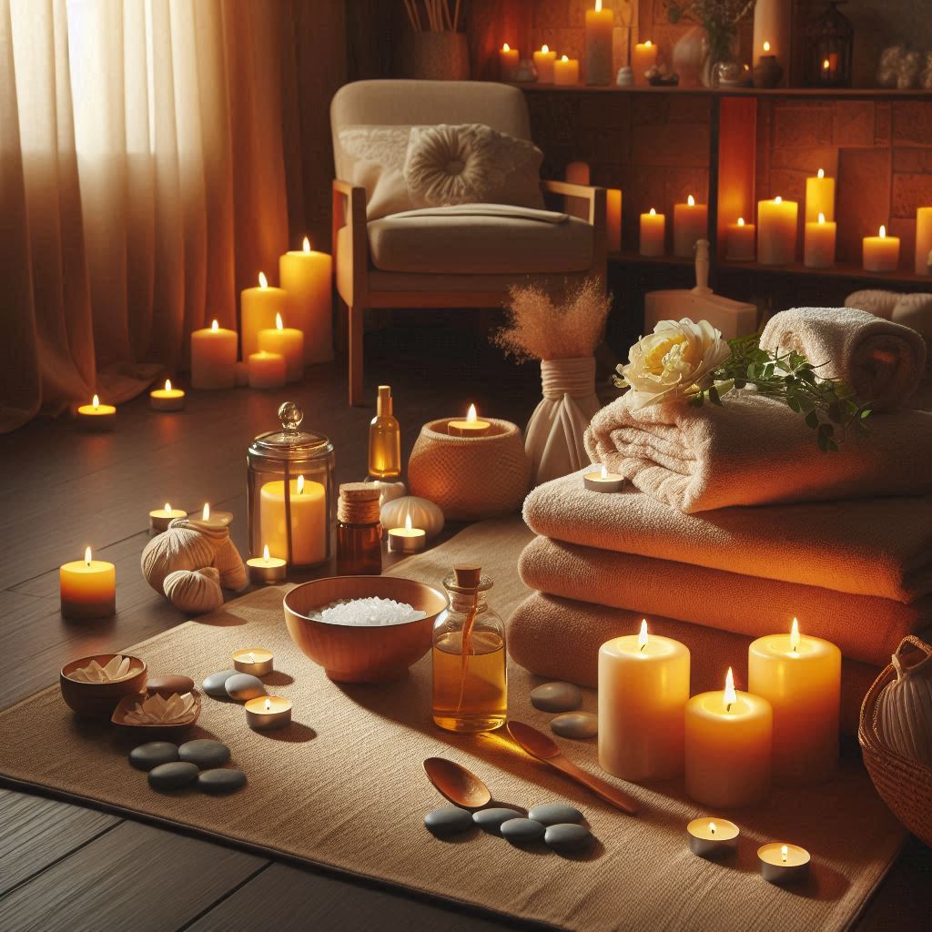 피부,체형관리 샵 배경