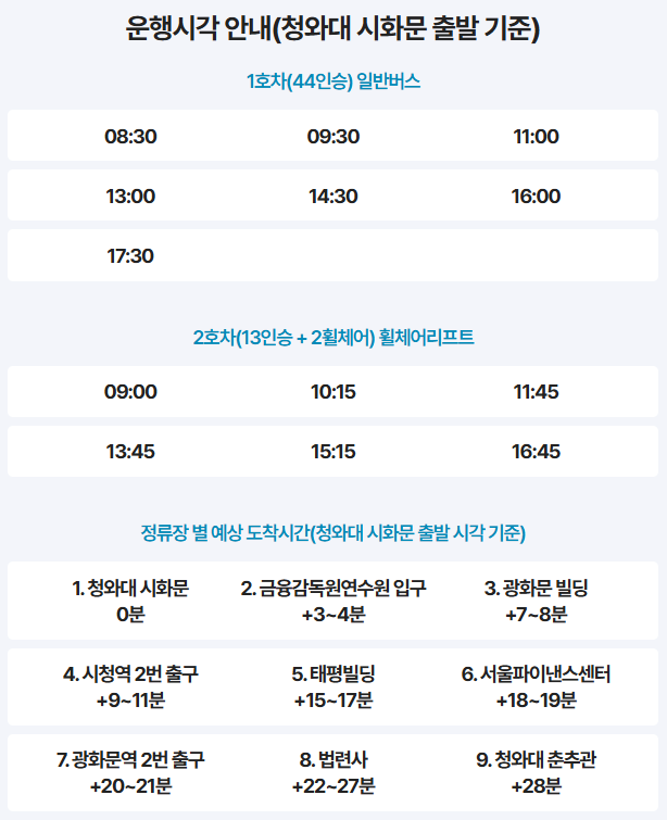 대중교통 안내