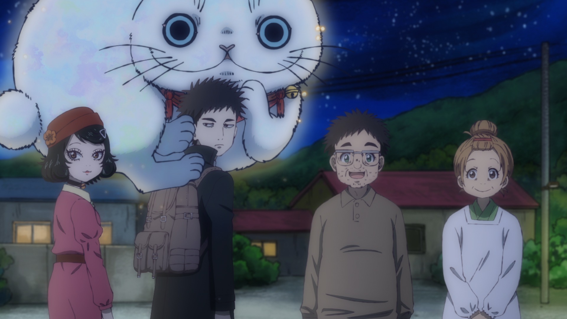 cat-spirit-on-top-of-a-man-while-three-others-look-at-the-camera-angle