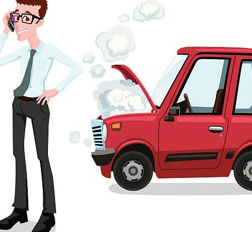 자동차 사고 난 모습