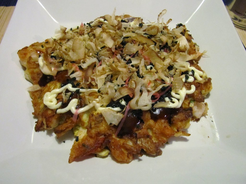 오사카 로컬 맛집 오코노미야키 예시