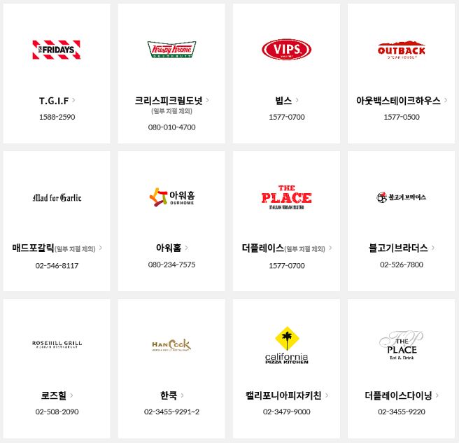 롯데상품권 사용처 이미지