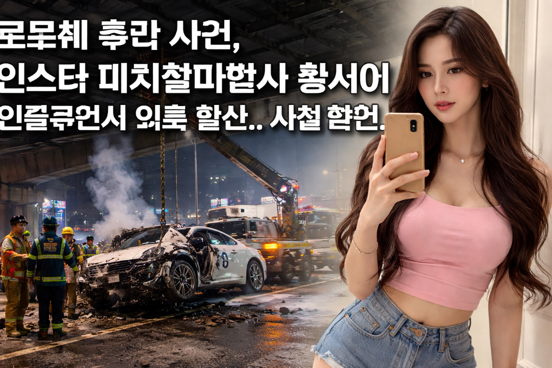 포르쉐 추락 피치힙마법사 황서이, 인플루언서 의혹 총정리