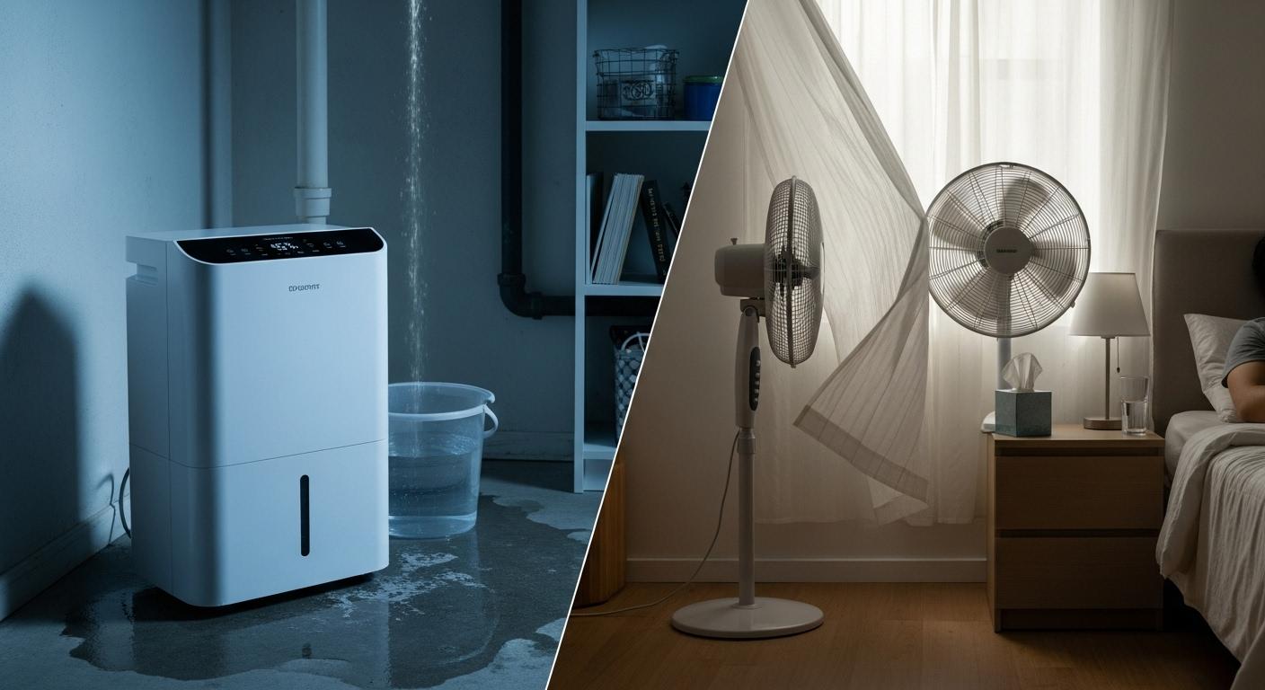 제습기 vs 선풍기