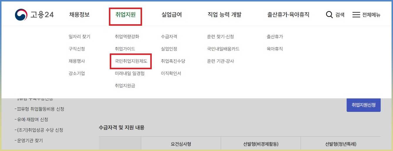 조기취업수당 신청