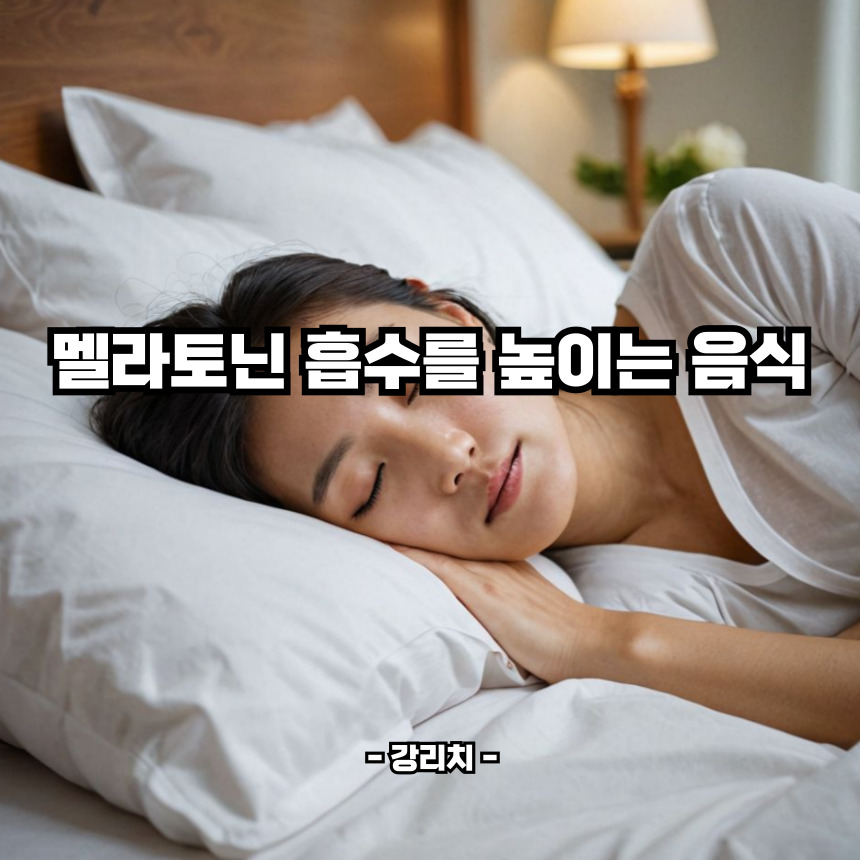 멜라토닌 흡수율을 높이는 음식