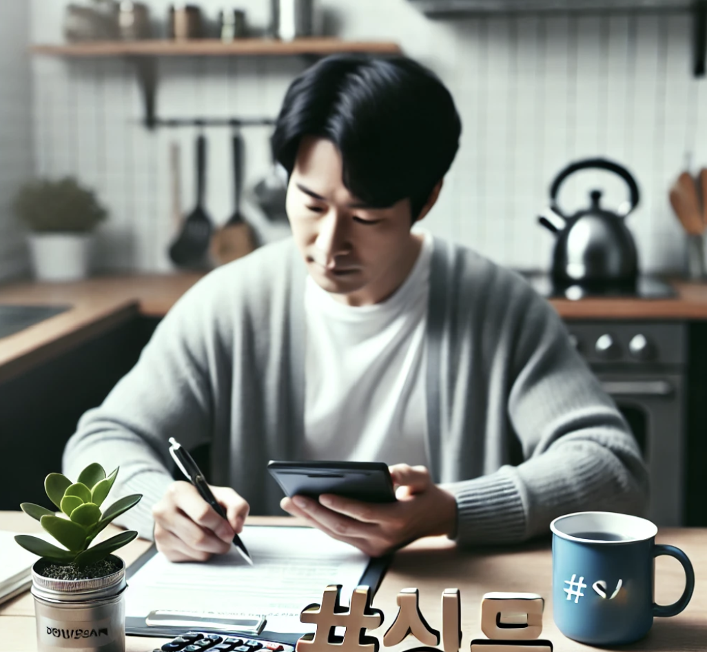 국민연금 납부예외 서류작성중