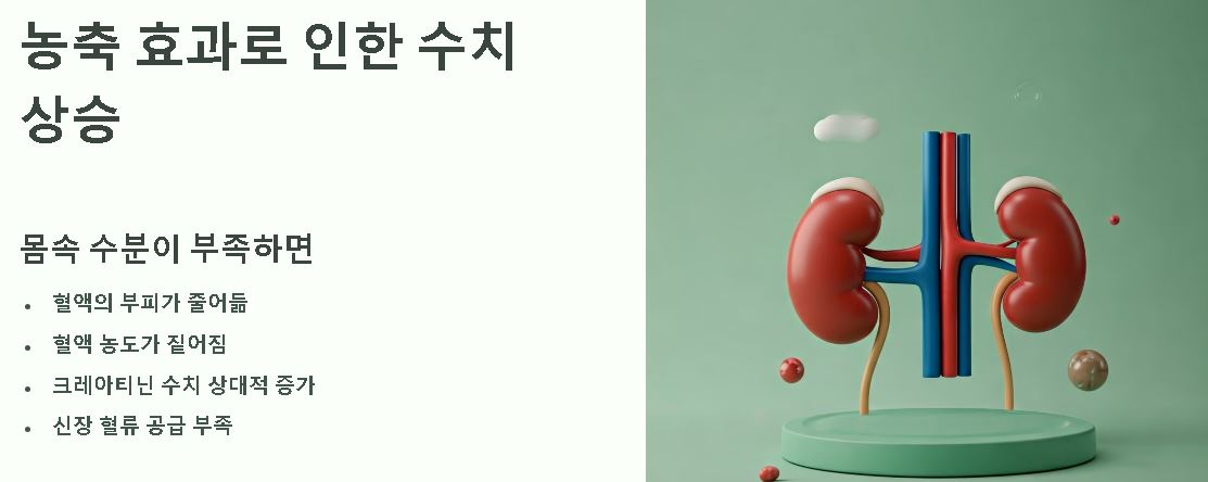 크레아티닌 수치가 높으면