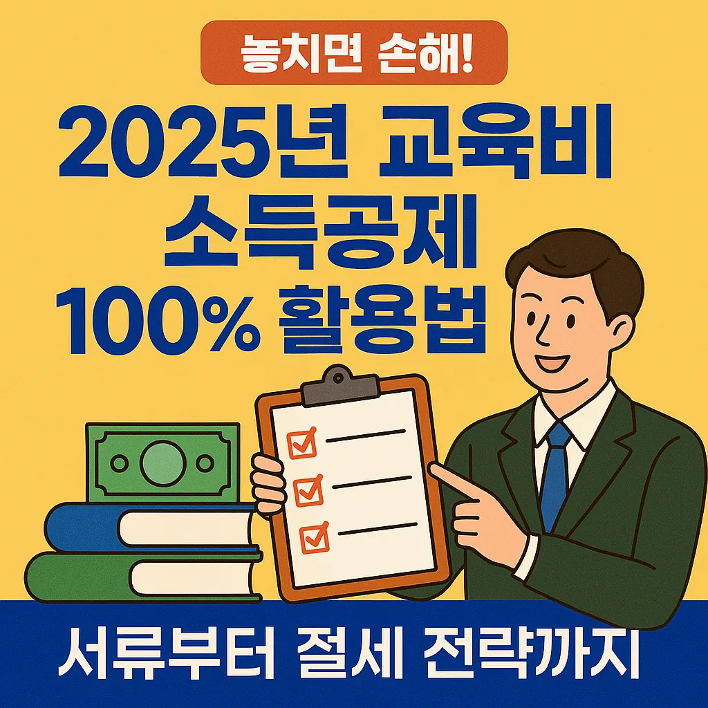 2025년 교육비 소득공제 100% 활용법