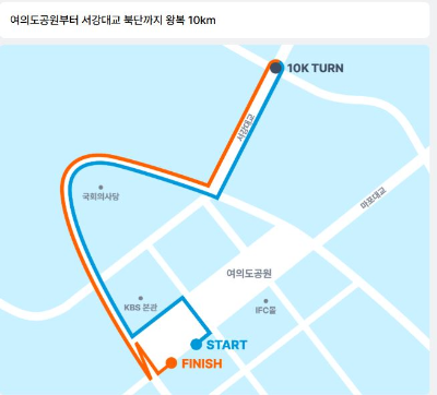 마라톤 코스 지도