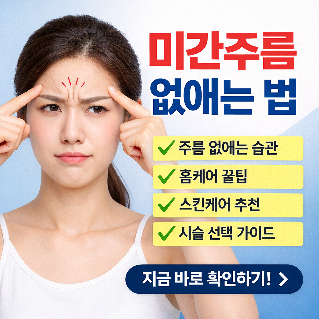 미간 주름 없애는 방법