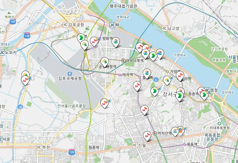 강서구 세차장 위치