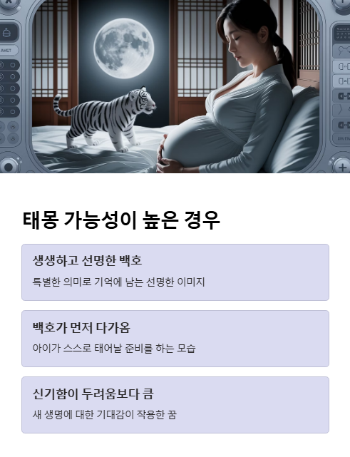 태몽 가능성이 높은 경우