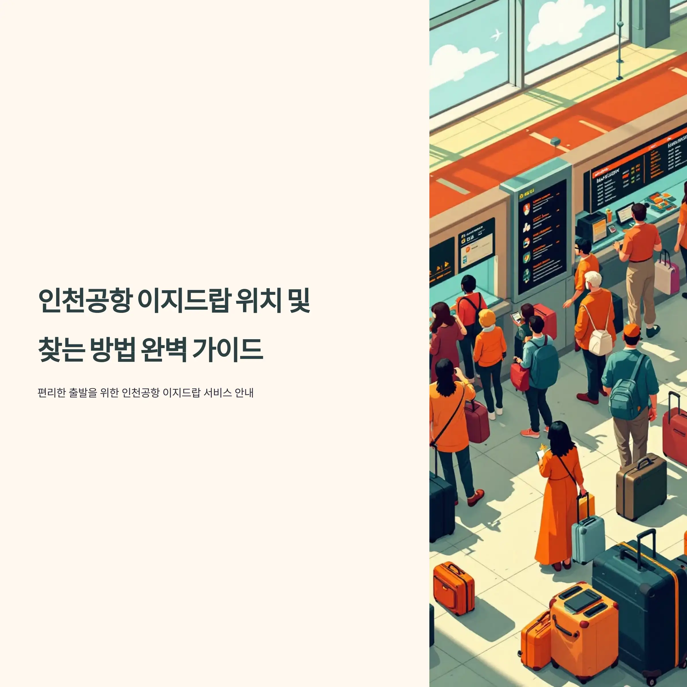 인천공항 이지드랍 위치