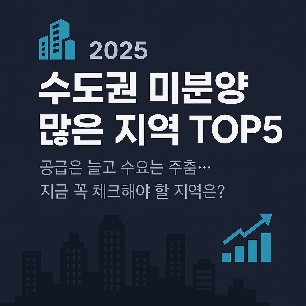 수도권 미분양 많은 지역 top5