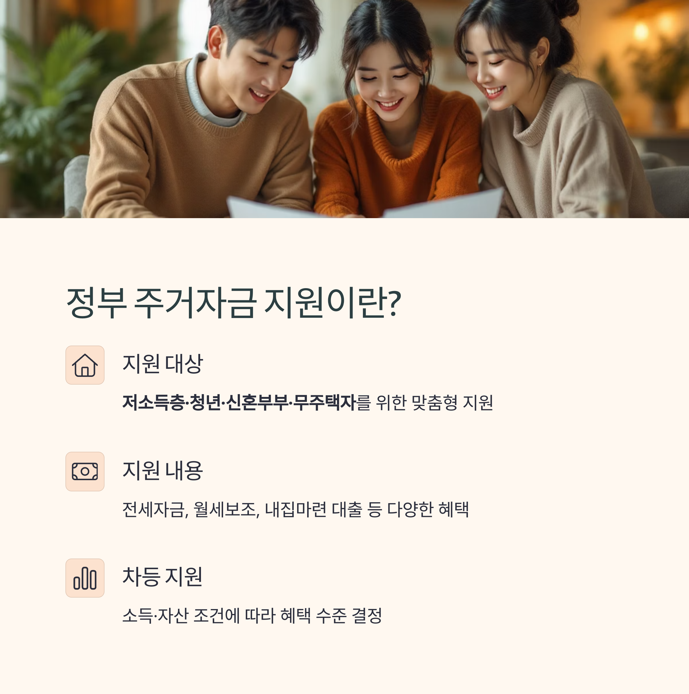 2025 정부 지원 주거자금! 바뀐 조건과 기준 체크리스트