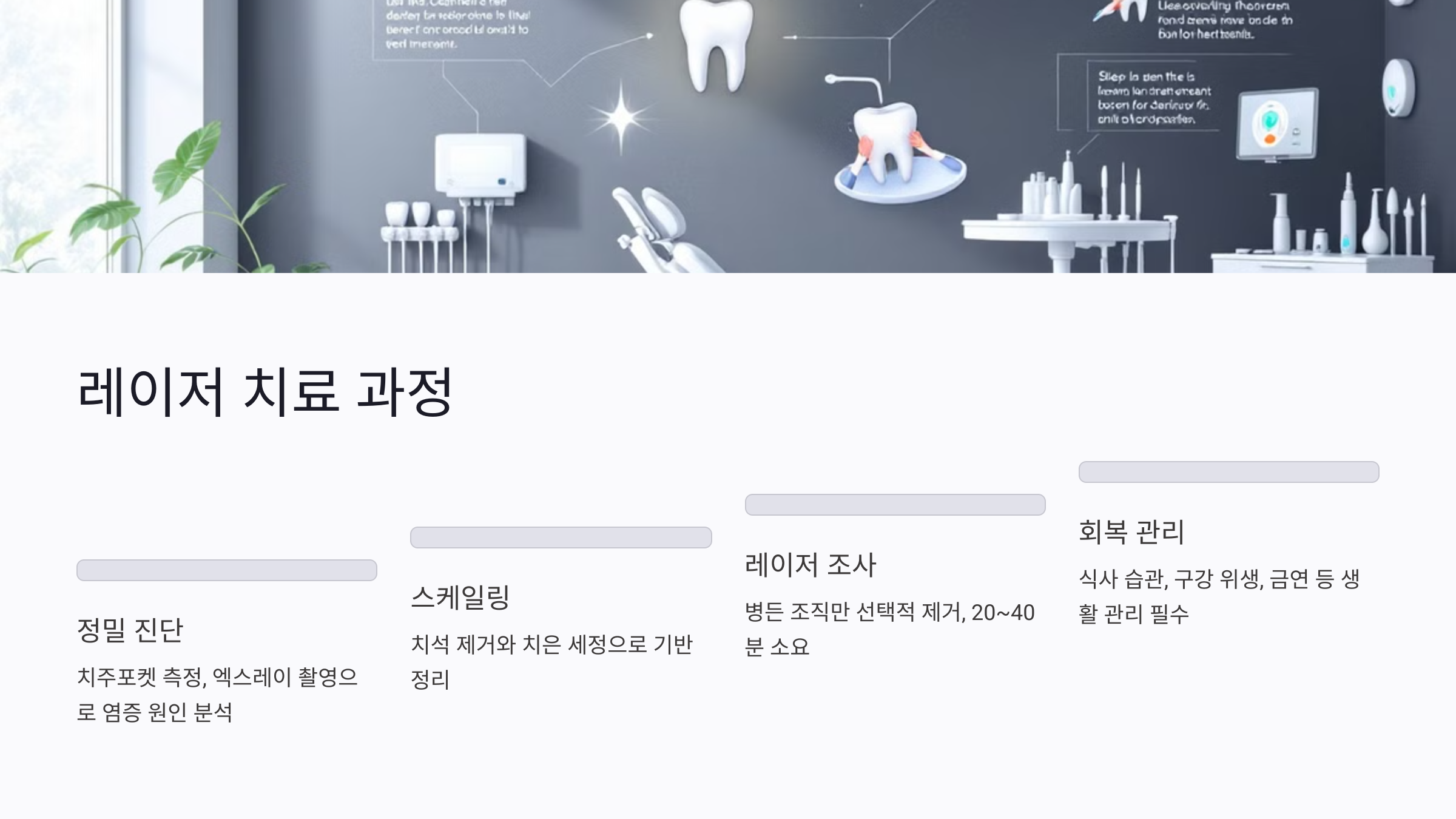 잇몸 레이저치료 전후 과정, 이렇게 달라집니다