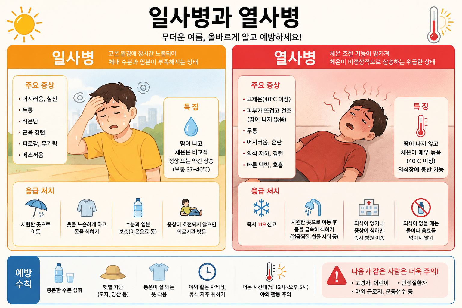 일사병과 열사병