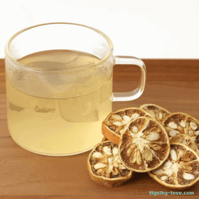 상큼하고 신맛이 강한 탱자차