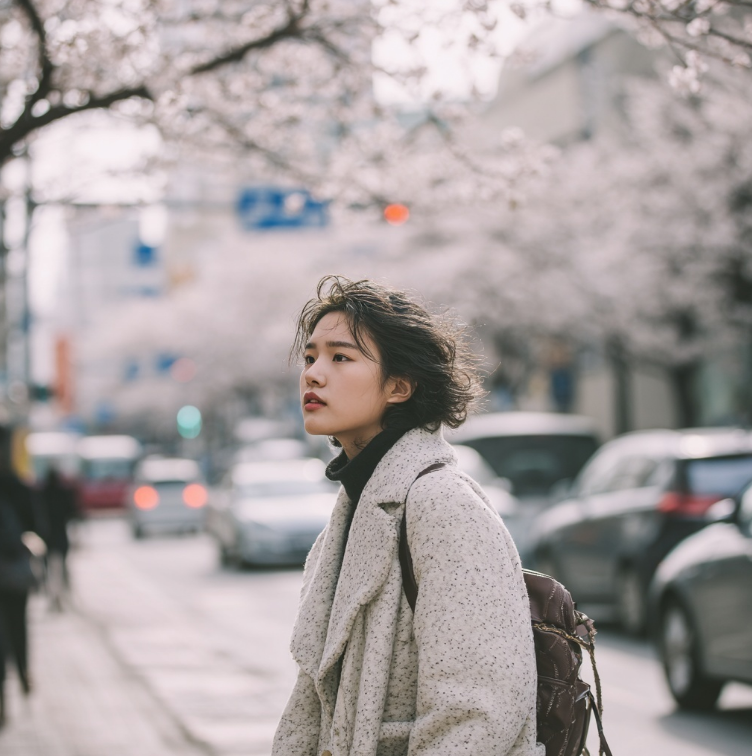 바람부는 도시의 여자