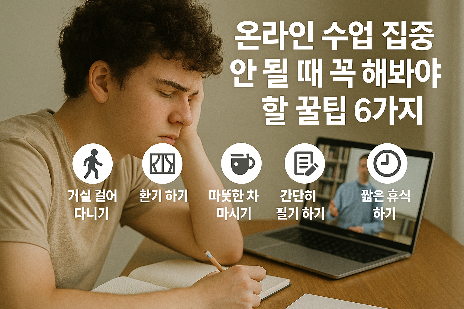 온라인 수업 집중 안 될 때 꼭 해봐야 할 꿀팁 6가지 관련 이미지