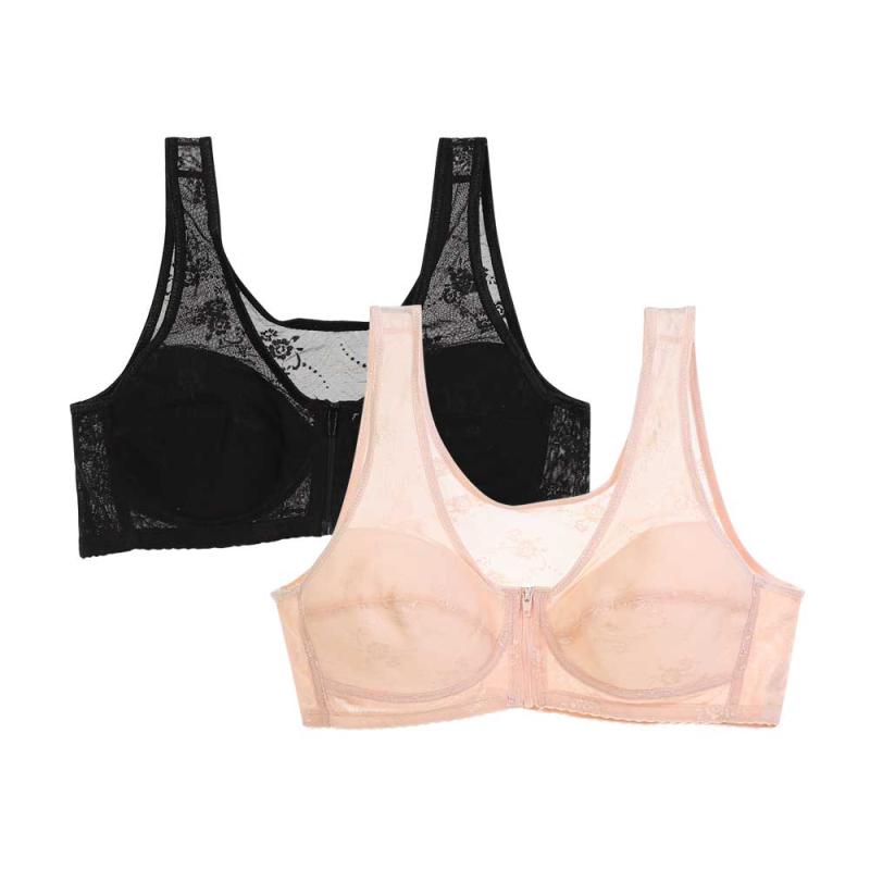 에뜨랑제 앞지퍼 스 노와이어 브라 지퍼브라 BR0077