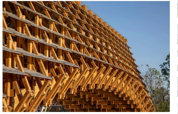 루오 스튜디오 굴루 수변 아치형 목재교 VIDEO: Timber Bridge in Gulou Waterfront by LUO studio