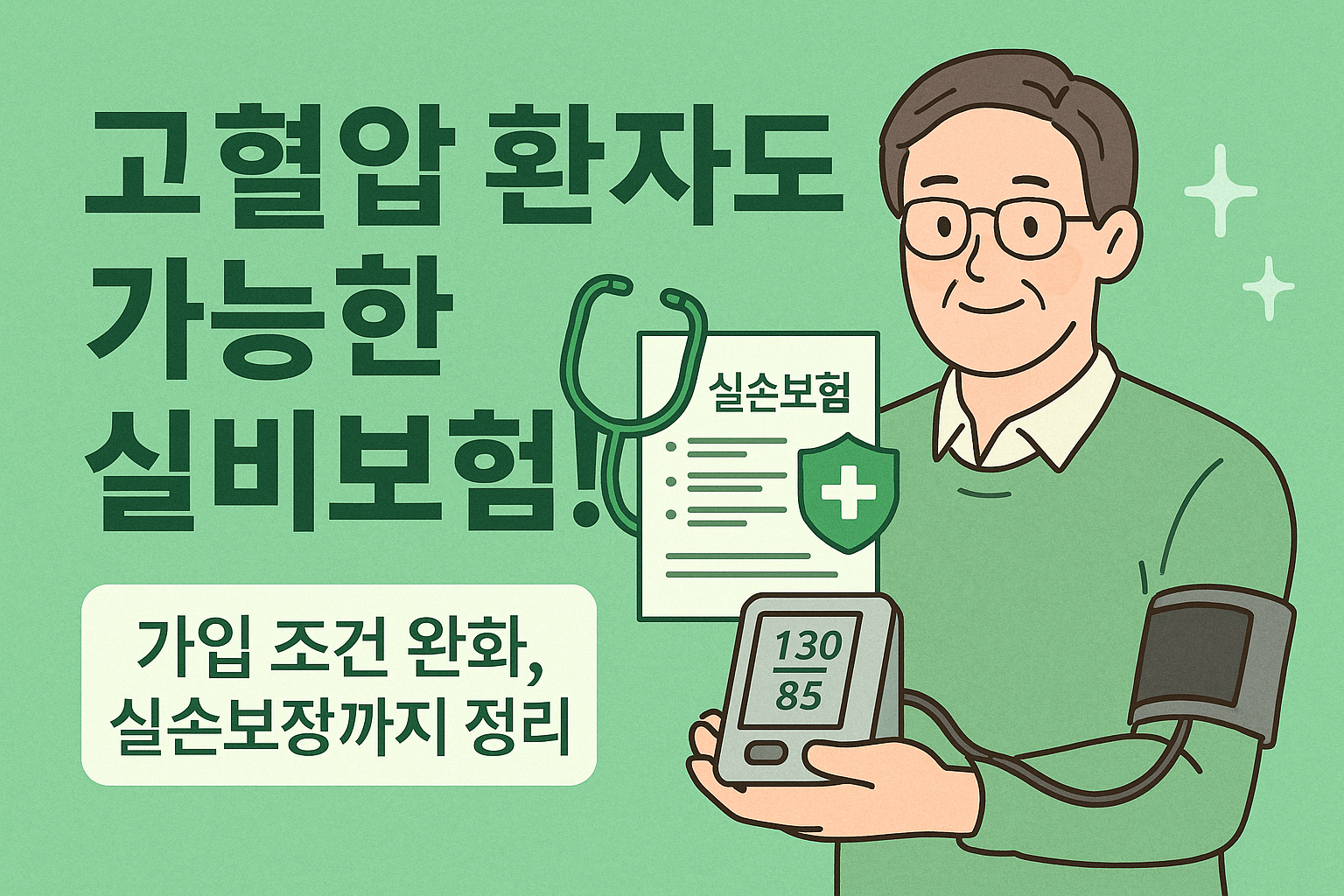 고혈압 환자도 가입 가능한 실비보험, 어떤 게 있을까?