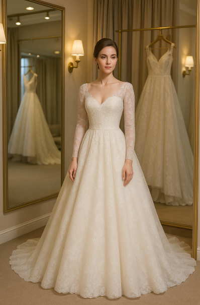 A라인 웨딩드레스