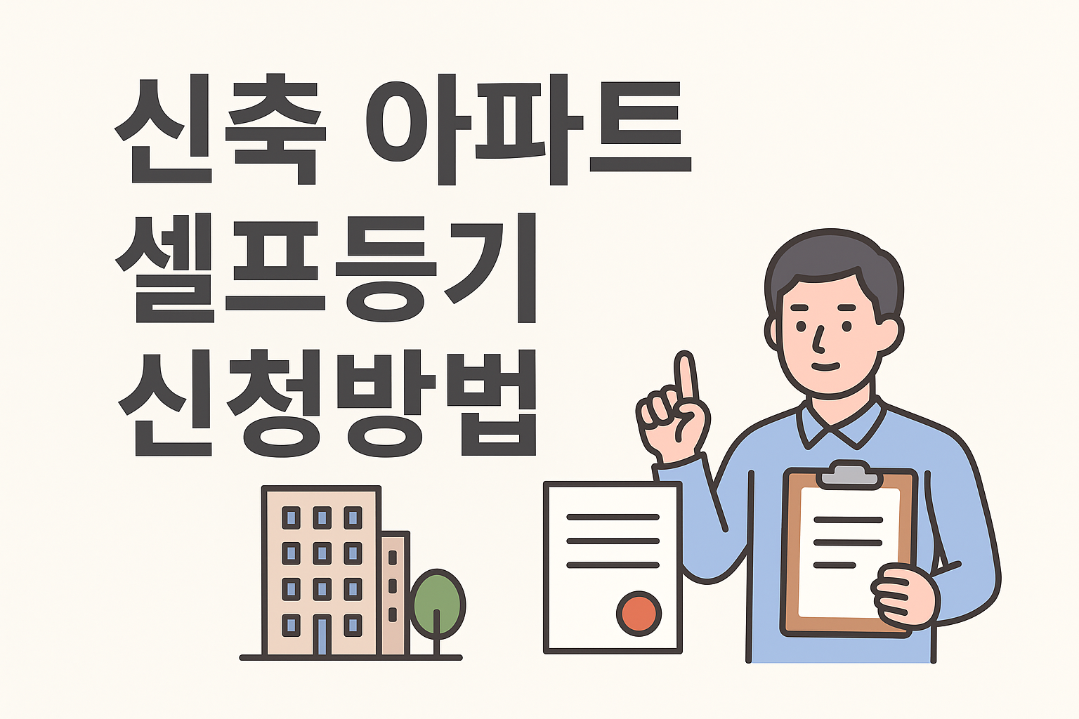 신축 아파트 셀프등기