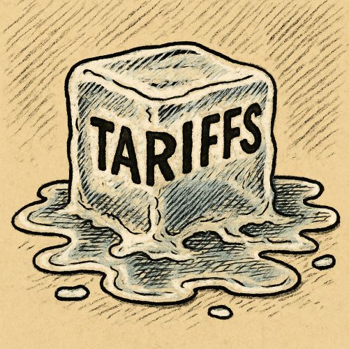 녹아내리는 관세 ice cube