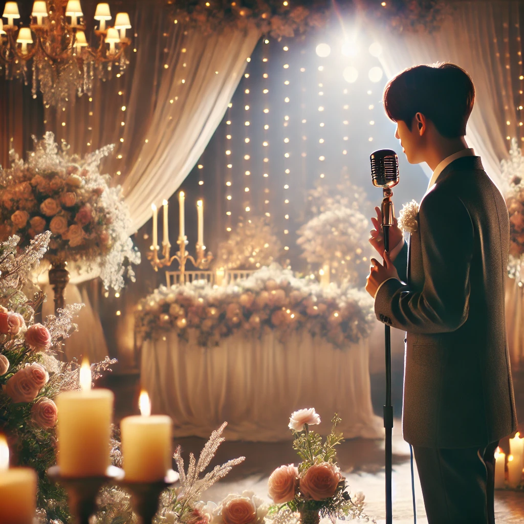 축가 하는 모습